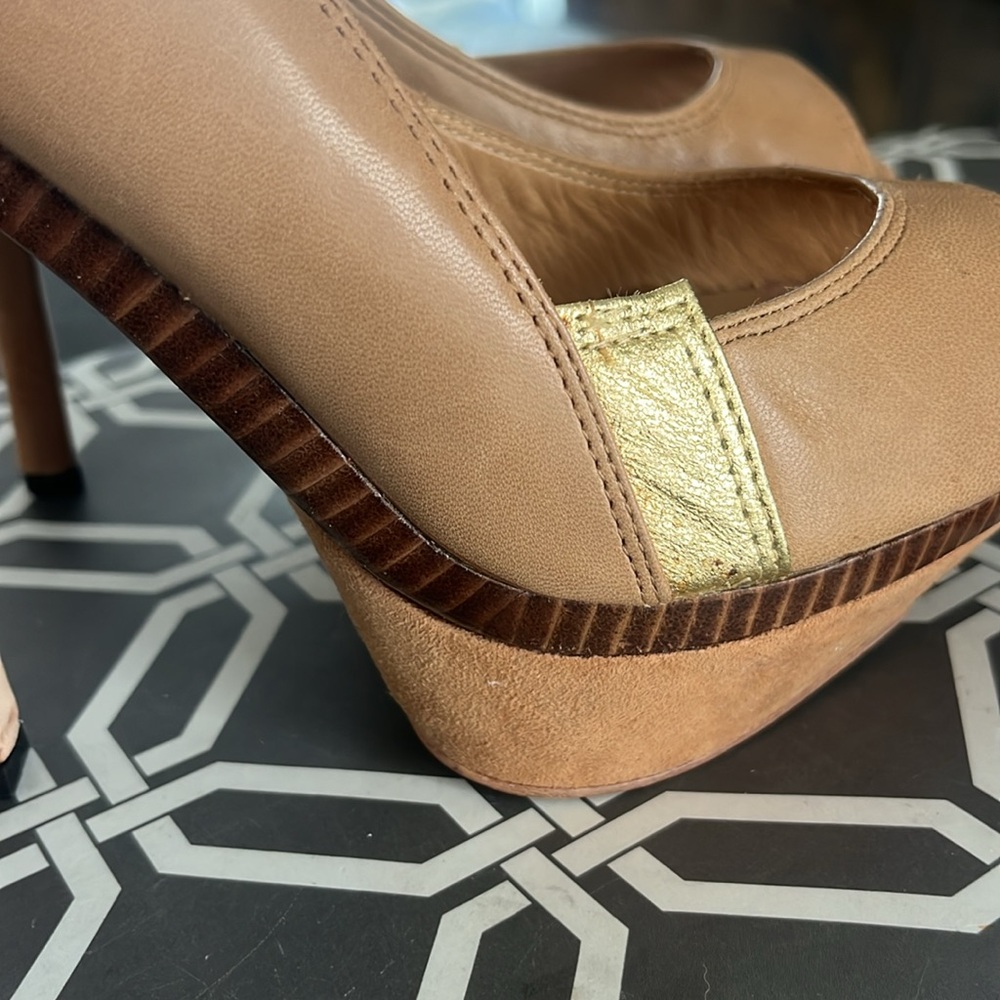 L.A.M.B -Gale Platform Stiletto Peep Toes - Picture 4 of 16